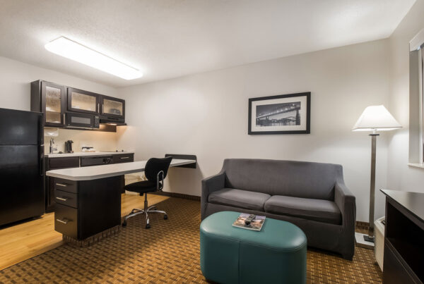 hotel living area
